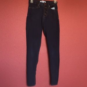 Navy Blue No Boundaries Jeans